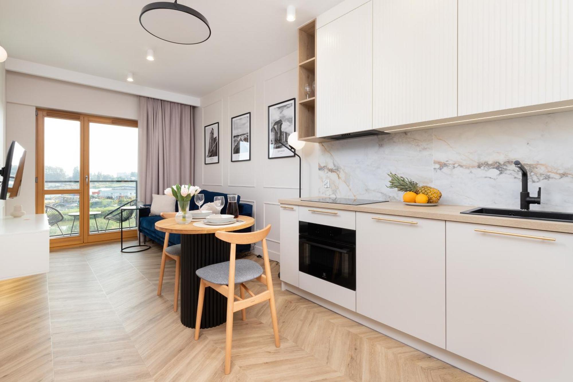 Sienna Grobla Apartment With View Of The Motlawa Terrace & Sauna, Gym By Noclegi Renters Gdansk Ngoại thất bức ảnh